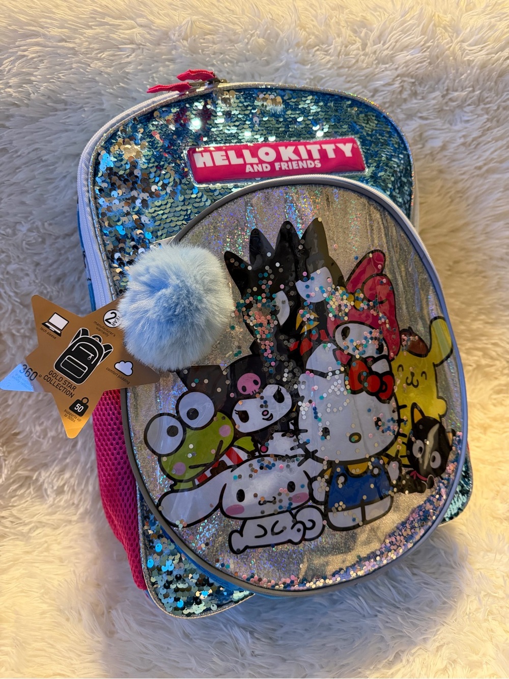 Hello Kitty Backpack - Blue/Pink - Picture 1 of 15
